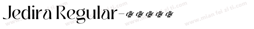 Jedira Regular字体转换